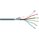 Electronics cable AWG 3X(2X22) 6005 gray - 500m drum